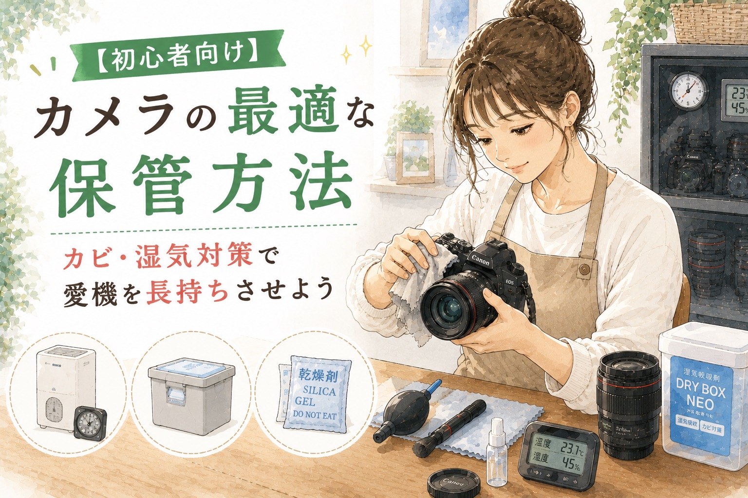 初心者向け】カメラの最適な保管方法：カビ・湿気対策で愛機を長持ち